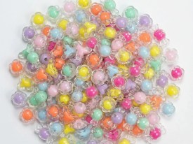 Cuentas plasticas mariposas traslucidas